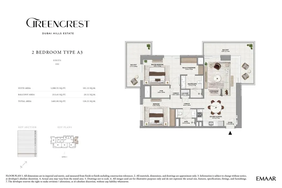2 Bedroom Floorplan