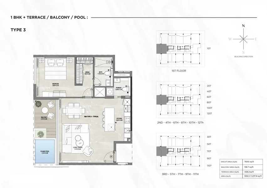 1 Bedroom Floorplan