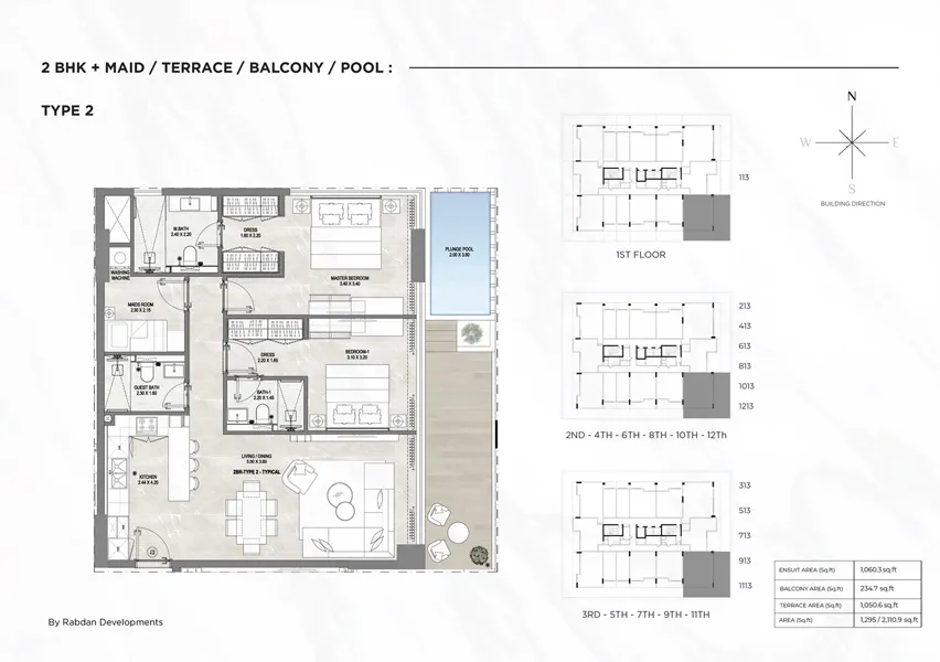 2 Bedroom Floorplan