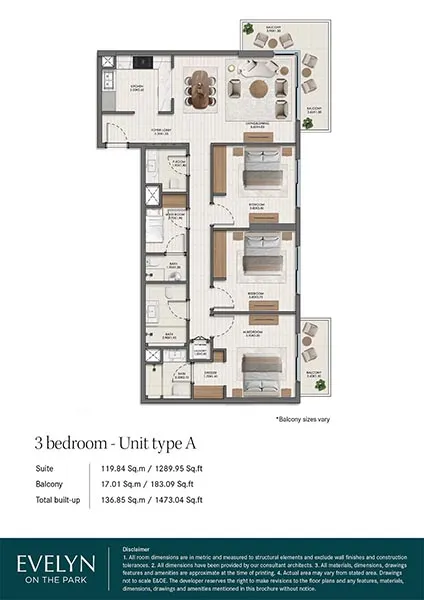 3 Bedroom Floorplan