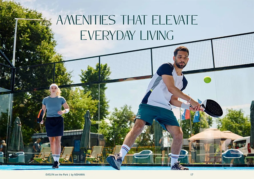 Outdoor fitness and jogging area