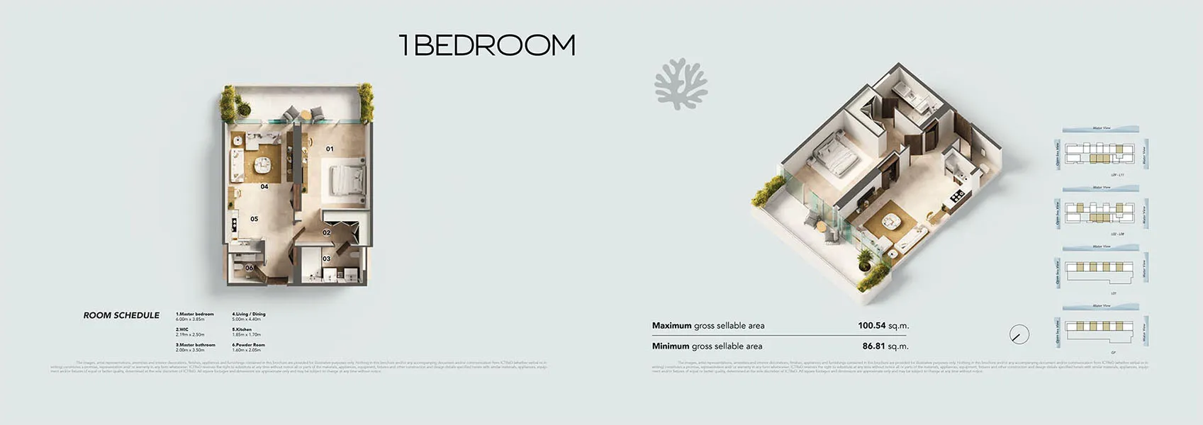 1 Bedroom Floorplan