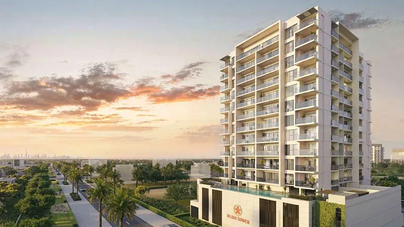 Modern apartment building exterior