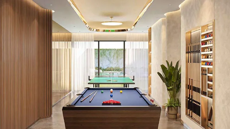 Contemporary apartment corridor