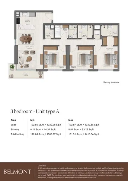 3 Bedroom Floorplan
