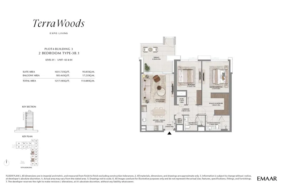 2 Bedroom Floorplan