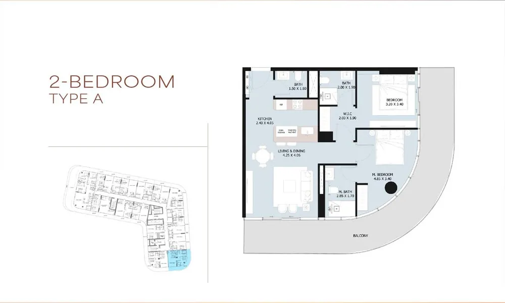 2 Bedroom Floorplan