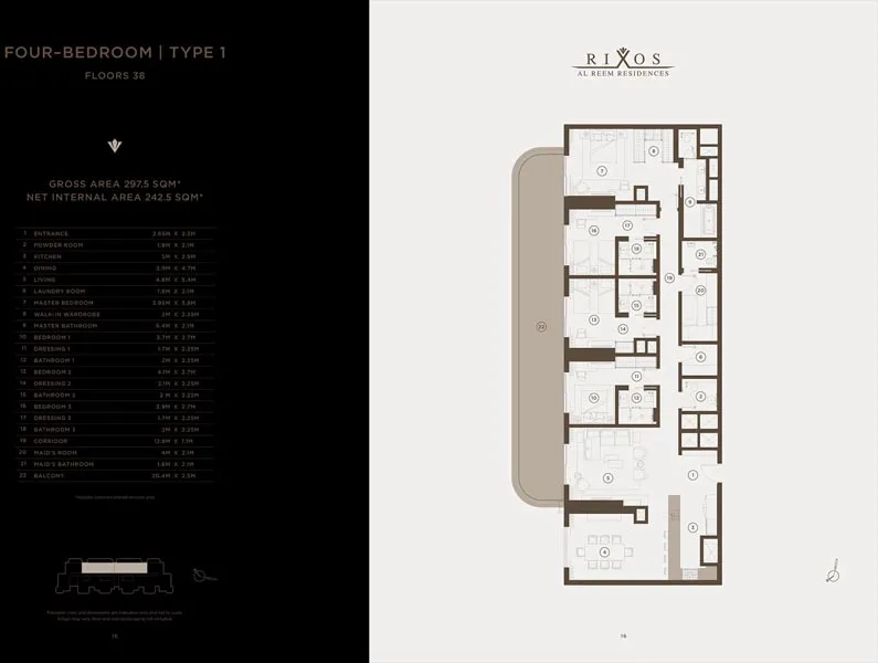 4 Bedroom Floorplan
